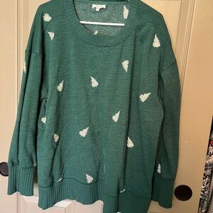 Maurice’s Willowsoft Embroidered Christmas Tree Sweater